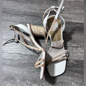 Dolce vita white heel sandals